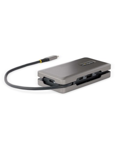 Adaptador Multipuertos USB-C - HDMI 4K a 60Hz VGA - Hub Ladrón USB de 3 Puertos - Power Delivery de Paso de 100W - GbE - Dockin