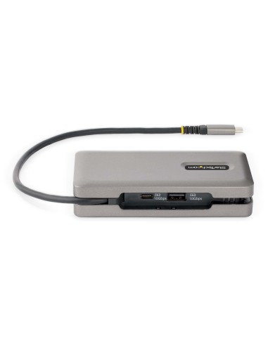 Adaptador Multipuertos USB-C - HDMI 4K a 60Hz VGA - Hub Ladrón USB de 3 Puertos - Power Delivery de Paso de 100W - GbE - Dockin
