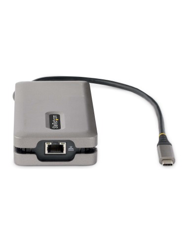 Adaptador Multipuertos USB-C - HDMI 4K a 60Hz VGA - Hub Ladrón USB de 3 Puertos - Power Delivery de Paso de 100W - GbE - Dockin