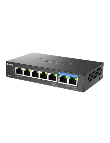 DMS-107/E switch No administrado Gigabit Ethernet (10/100/1000) Negro