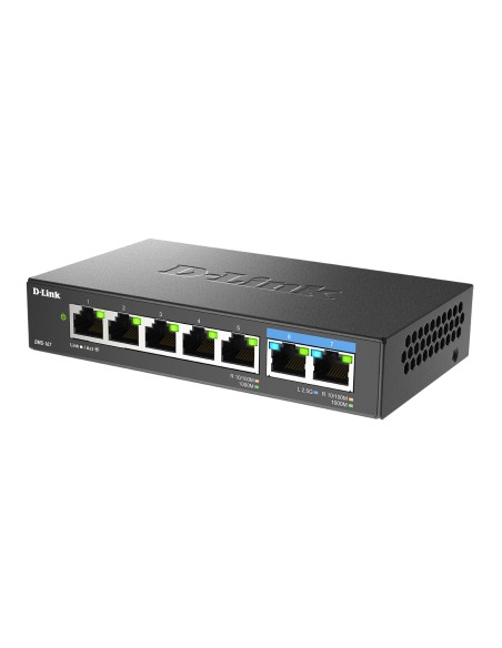 DMS-107/E switch No administrado Gigabit Ethernet (10/100/1000) Negro