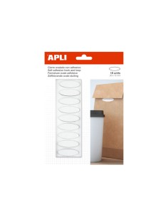 B. 18U CIERRE OVAL. ADH. APLI 35X12 VELCRO BL