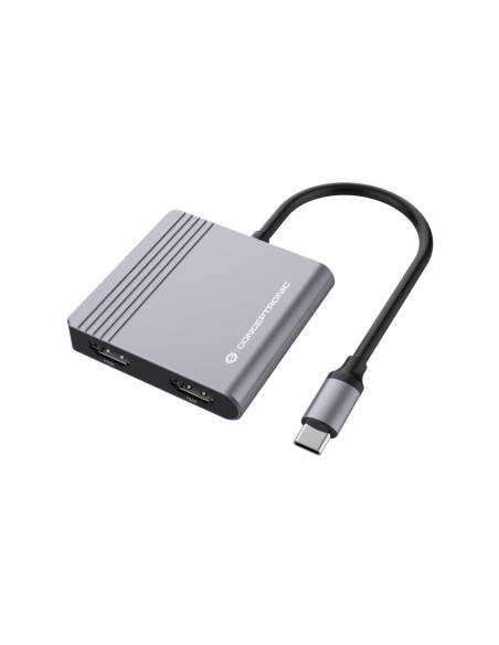 DONN13G base para portátil y replicador de puertos Alámbrico USB 3.2 Gen 1 (3.1 Gen 1) Type-C Gris