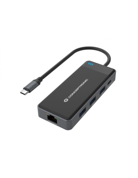 DONN14G base para portátil y replicador de puertos Alámbrico USB 3.2 Gen 1 (3.1 Gen 1) Type-C Gris