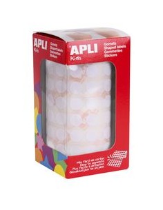 ROLLO GOMETS REDONDO BLANCO AUTOADHESIVOS 105MM