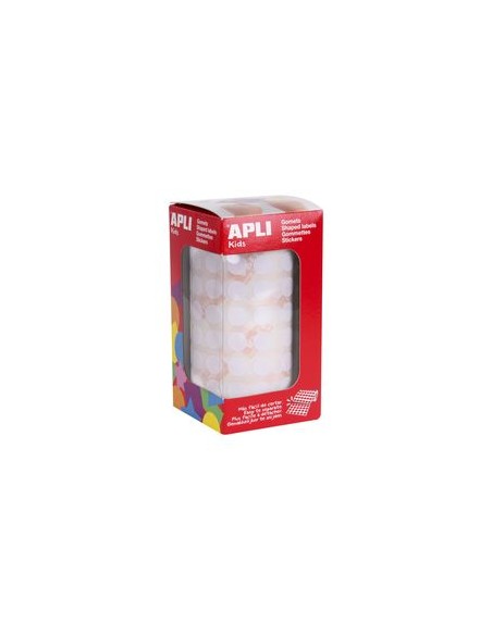 ROLLO GOMETS REDONDO BLANCO AUTOADHESIVOS 105MM