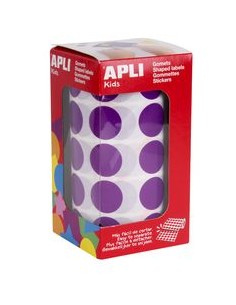 ROLLO GOMETS REDONDO LILA AUTOADHESIVOS 20MM