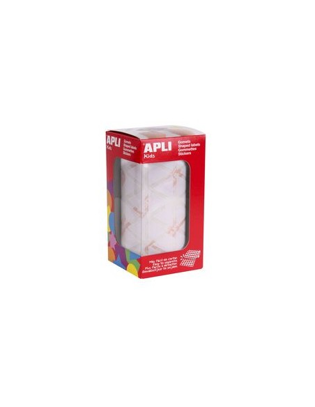 ROLLO GOMETS TRIANGULARES BLANCO AUTOADHESIVOS 20MM