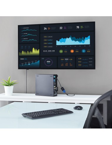 Adaptador Conversor DisplayPort 1.2 a VGA - Convertidor DP a VGA HD15 - 1920x1200