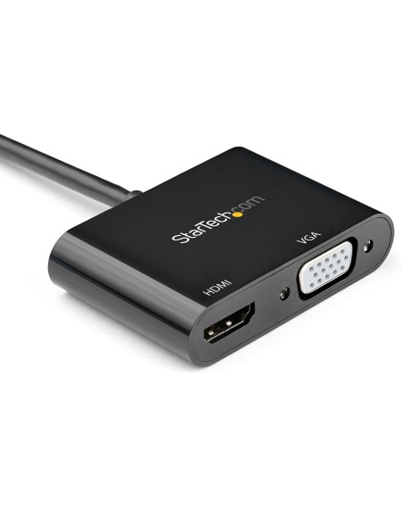 Adaptador DisplayPort a HDMI VGA - Dongle Convertidor DisplayPort 1.2 HBR2 a HDMI 2.0 (4K 60Hz) o VGA 1080p - Adaptador DP a Mo