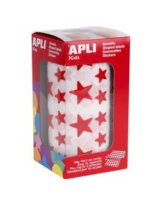 ROLLO GOMETS ESTRELLA ROJO AUTOADHESIVO 125 Y 195CM