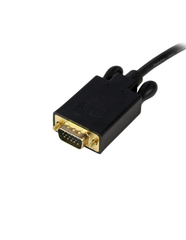 Cable 3m de Vídeo Adaptador Conversor DisplayPort DP a VGA - Convertidor Activo - 1080p - Negro