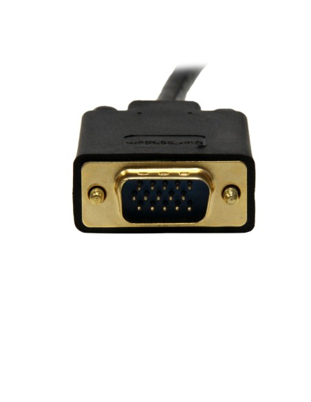 Cable 3m de Vídeo Adaptador Conversor DisplayPort DP a VGA - Convertidor Activo - 1080p - Negro