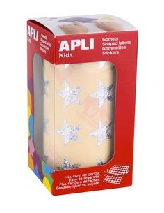 ROLLO GOMETS ESTRELLA HOLOGRAFICO AUTOADHESIVOS 195MM