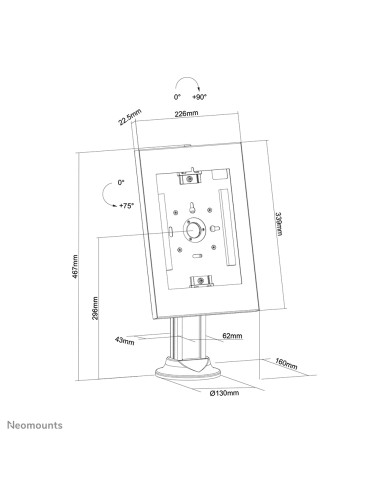 Soporte de tabletas para mostrador