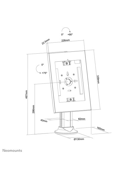Soporte de tabletas para mostrador