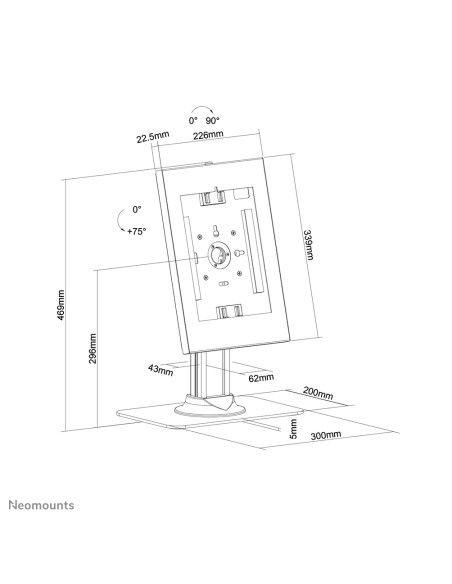 Soporte de tabletas para mostrador