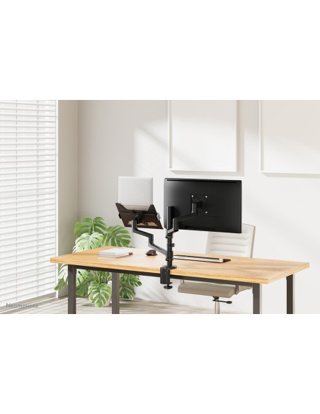 soporte de escritorio para monitor y portátil