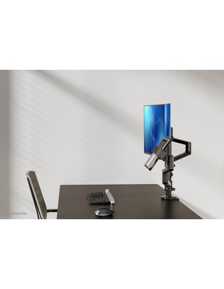 soporte de escritorio para monitor y portátil