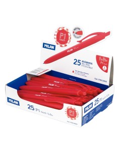 176512925 bolígrafo Rojo Bolígrafo de punta retráctil con pulsador 1 pieza(s)