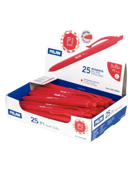 176512925 bolígrafo Rojo Bolígrafo de punta retráctil con pulsador 1 pieza(s)