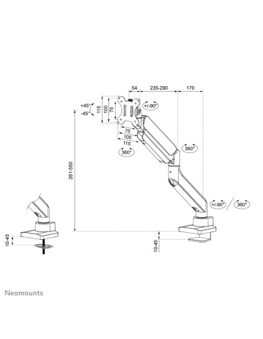 soporte de escritorio para pantallas curvas ultra anchas