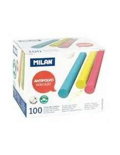 ESTUCHE 100 TIZAS ANTIPOLVO COLOR MILAN