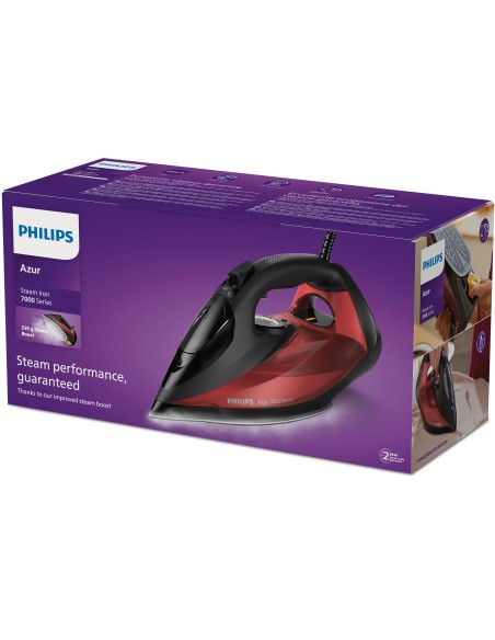 7000 series DST7022/40 Plancha de vapor HV en negro/rojo