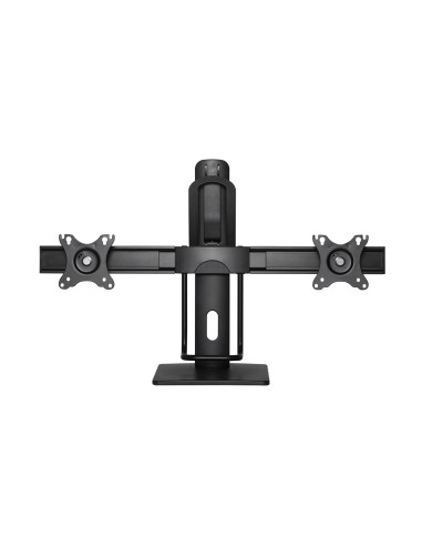 Soporte De Mesa Pro Contrapeso Giratorio E Inclinable Para 2 Monitores 6kg De 17-27, Negro