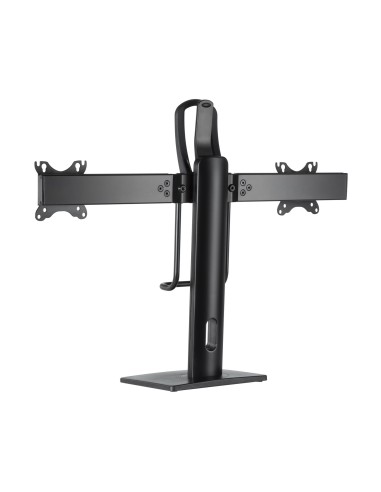 Soporte De Mesa Pro Contrapeso Giratorio E Inclinable Para 2 Monitores 6kg De 17-27, Negro
