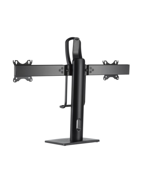 Soporte De Mesa Pro Contrapeso Giratorio E Inclinable Para 2 Monitores 6kg De 17-27, Negro