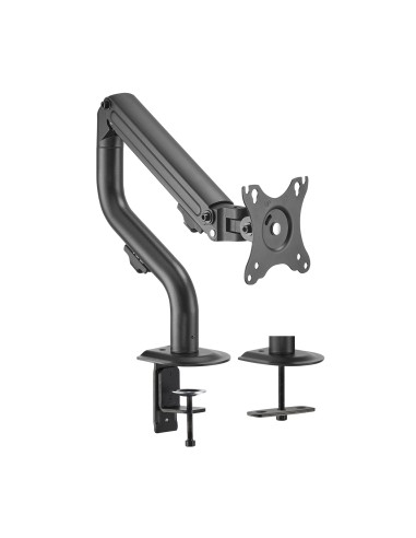 Soporte de Mesa ECO Contrapeso Giratorio e Inclinable para Monitor/TV 8Kg (3 Pivotes, 1 Brazo) de 17-32, Negro