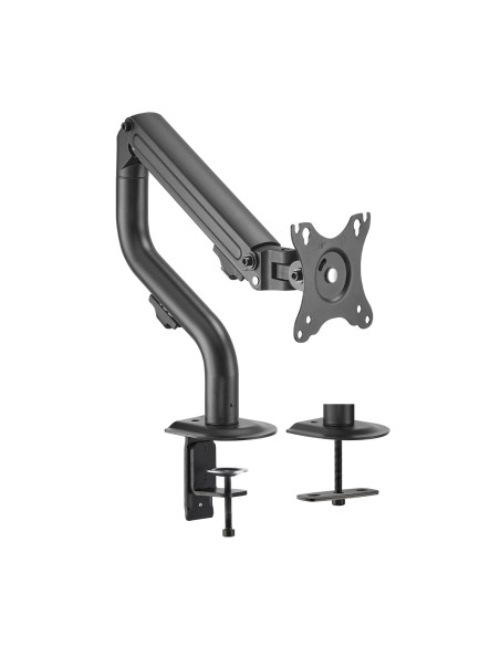 Soporte de Mesa ECO Contrapeso Giratorio e Inclinable para Monitor/TV 8Kg (3 Pivotes, 1 Brazo) de 17-32, Negro