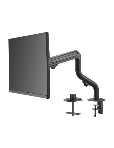 Soporte de Mesa ECO Contrapeso Giratorio e Inclinable para Monitor/TV 8Kg (3 Pivotes, 1 Brazo) de 17-32, Negro