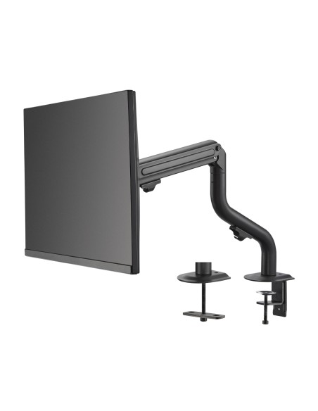 Soporte de Mesa ECO Contrapeso Giratorio e Inclinable para Monitor/TV 8Kg (3 Pivotes, 1 Brazo) de 17-32, Negro