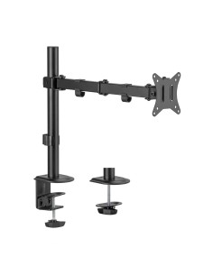 Soporte de Mesa ECO Giratorio e Inclinable para Monitor/TV 9Kg (3 Pivotes, 1 Brazo) de 17-32, Negro