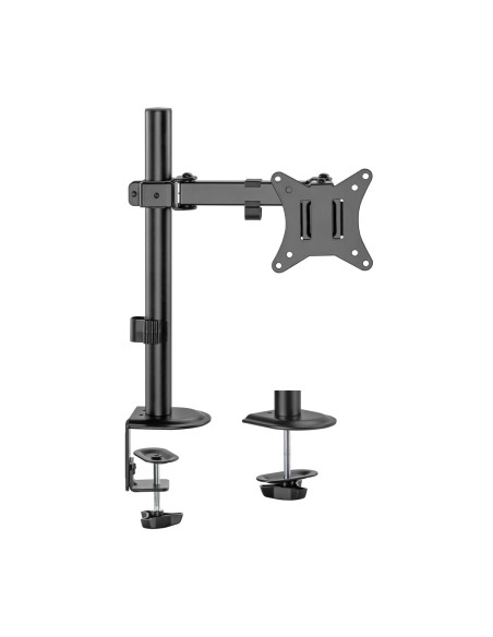 Soporte de Mesa ECO Giratorio e Inclinable para Monitor/TV 9Kg (3 Pivotes, 1 Brazo) de 17-32, Negro