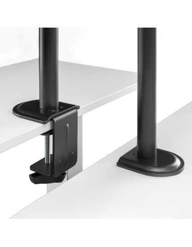 Soporte de Mesa ECO Giratorio e Inclinable para Monitor/TV 9Kg (3 Pivotes, 1 Brazo) de 17-32, Negro