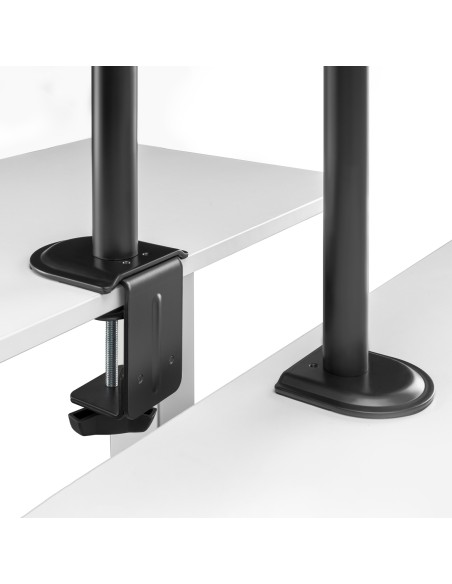 Soporte de Mesa ECO Giratorio e Inclinable para Monitor/TV 9Kg (3 Pivotes, 1 Brazo) de 17-32, Negro