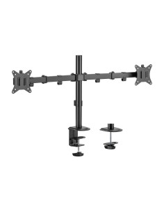 Soporte de Mesa ECO Giratorio e Inclinable para Monitor/TV 9Kg (3 Pivotes, 2 Brazos) de 17-32, Negro 2