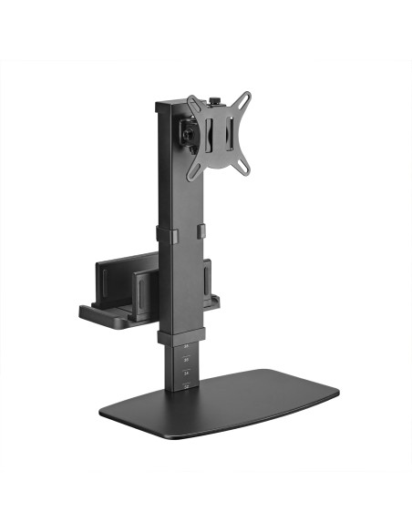 Soporte de Mesa ECO Giratorio e Inclinable para Monitor/TV y Mini PC 8Kg de 17-32, Negro