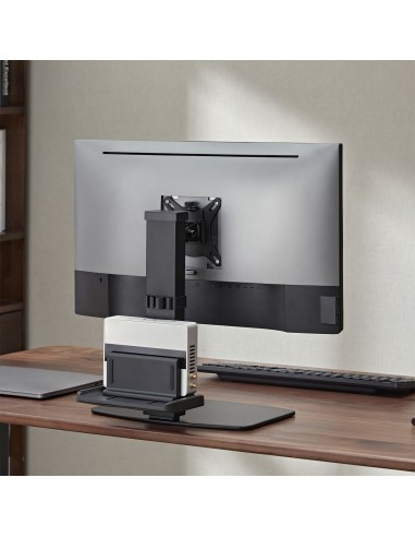 Soporte de Mesa ECO Giratorio e Inclinable para Monitor/TV y Mini PC 8Kg de 17-32, Negro