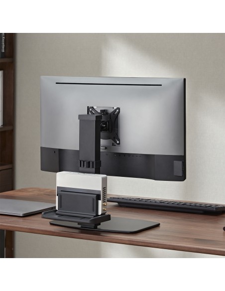 Soporte de Mesa ECO Giratorio e Inclinable para Monitor/TV y Mini PC 8Kg de 17-32, Negro