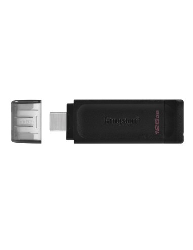 DataTraveler 70 unidad flash USB 128 GB USB Tipo C 3.2 Gen 1 (3.1 Gen 1) Negro