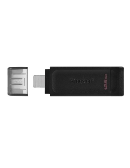 DataTraveler 70 unidad flash USB 128 GB USB Tipo C 3.2 Gen 1 (3.1 Gen 1) Negro