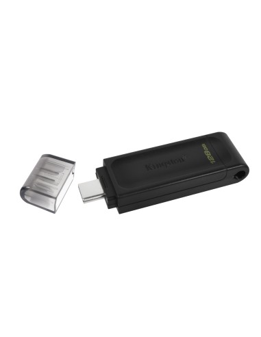 DataTraveler 70 unidad flash USB 128 GB USB Tipo C 3.2 Gen 1 (3.1 Gen 1) Negro