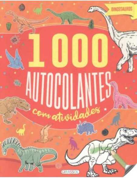 DINOSSAUROS 1000 AUTOCOLANTES COM ACTIVIDADES