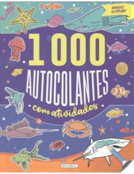 ANIMAIS DO MAR 1000 AUTOCOLANTES COM ACTIVIDADES