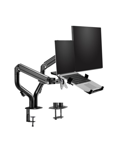 Soporte de Mesa Contrapeso Giratorio e Inclinable para Portatil y Monitor/TV 8Kg de 17-32, Negro