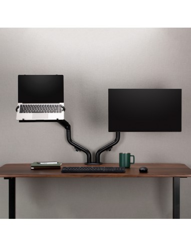 Soporte de Mesa Contrapeso Giratorio e Inclinable para Portatil y Monitor/TV 8Kg de 17-32, Negro